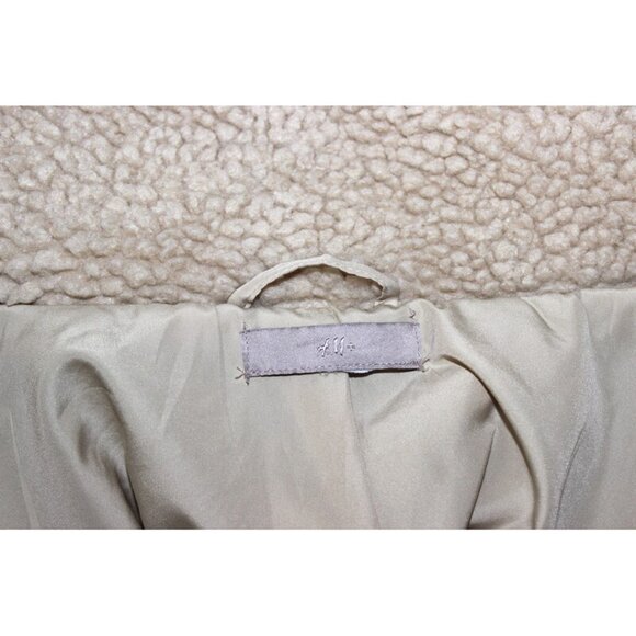 H&M Warm & Cozy Sherpa Teddy Jacket in Beige (XXL) - Picture 5 of 11